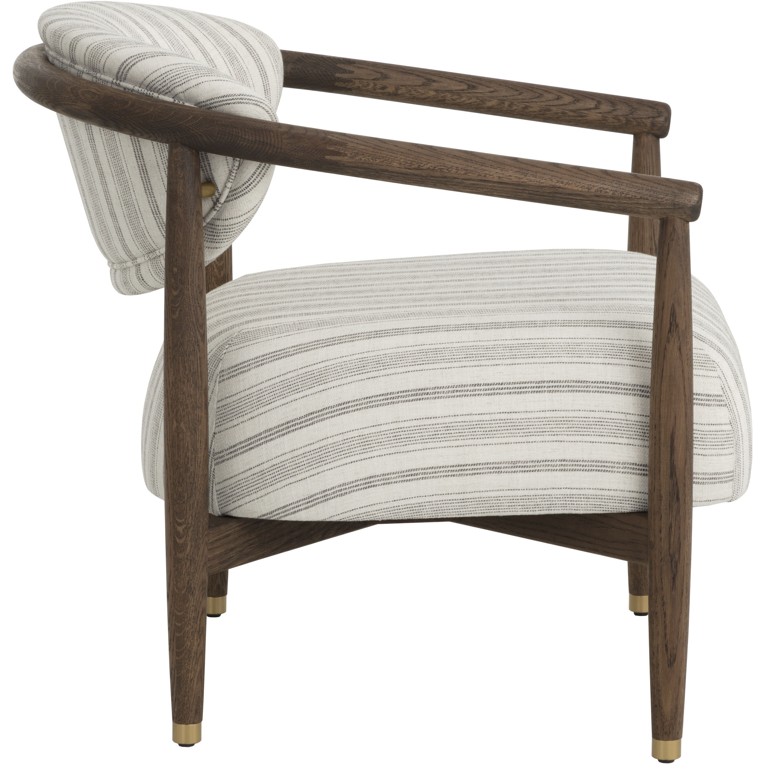 Sigrid Antique Brown / Gifford Script Lounge Chair